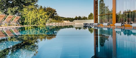 Indoor pool, outdoor pool