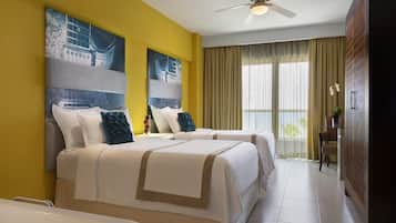 Suite, vue océan (Rock with Personal Assistant) | 2 chambres, draps en coton égyptien, literie de qualité supérieure