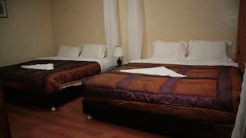 Desk, laptop workspace, rollaway beds, free WiFi