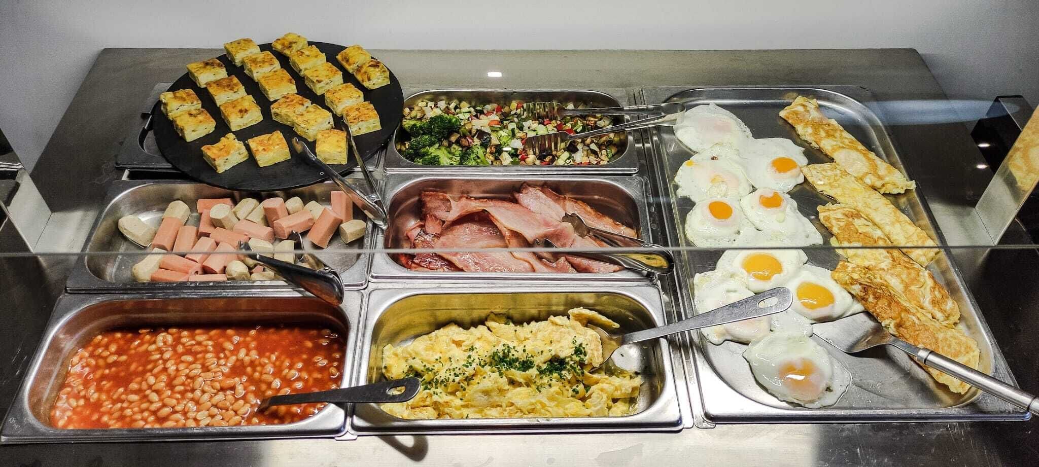 daily buffet breakfast (eur 15 per person)