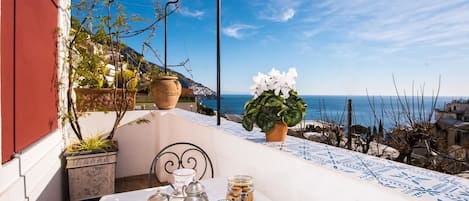 Camera Deluxe, 1 camera da letto, balcone, vista mare | Balcone