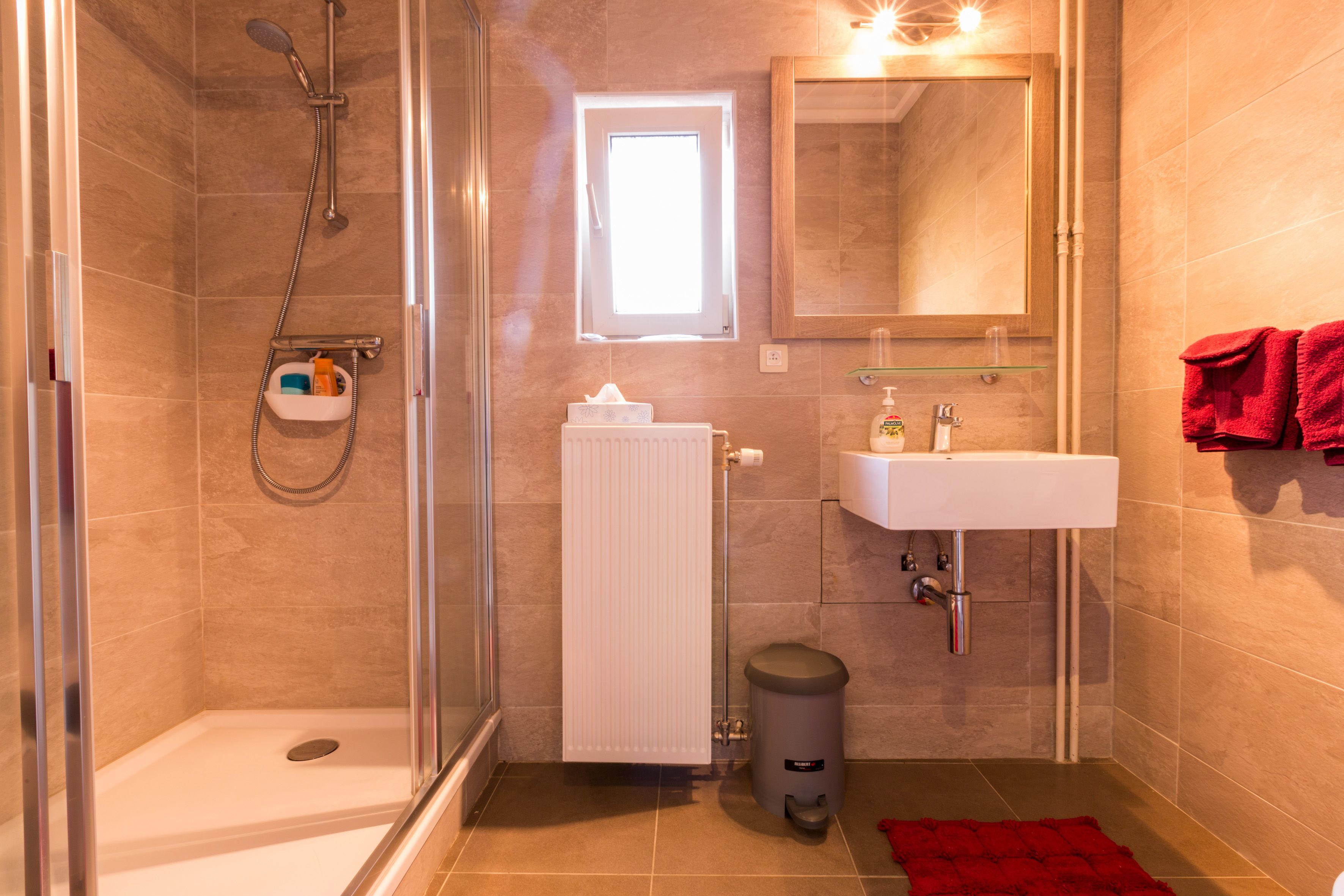 Articles de toilette de luxe, serviettes fournies