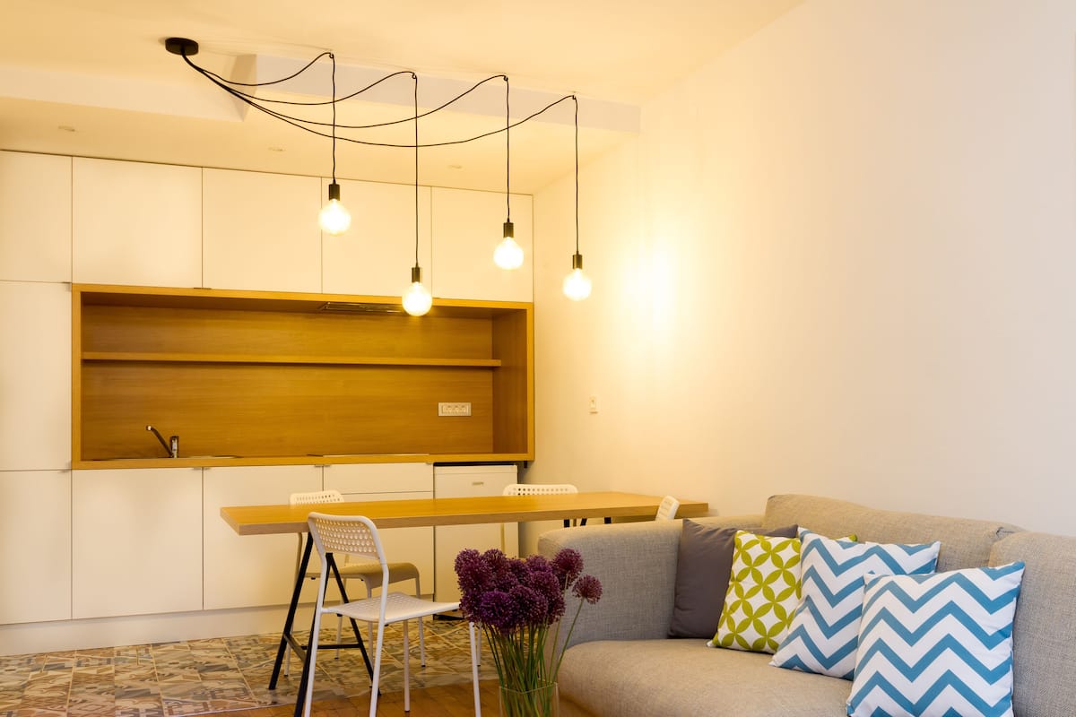 Family Apartment, 2 Bedrooms, Terrace, Garden View | 1 bedroom, hypo-allergenic bedding, pillowtop beds, iron/ironing board