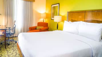Premium bedding, minibar, in-room safe, desk