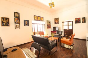 Sitteområde i lobbyen