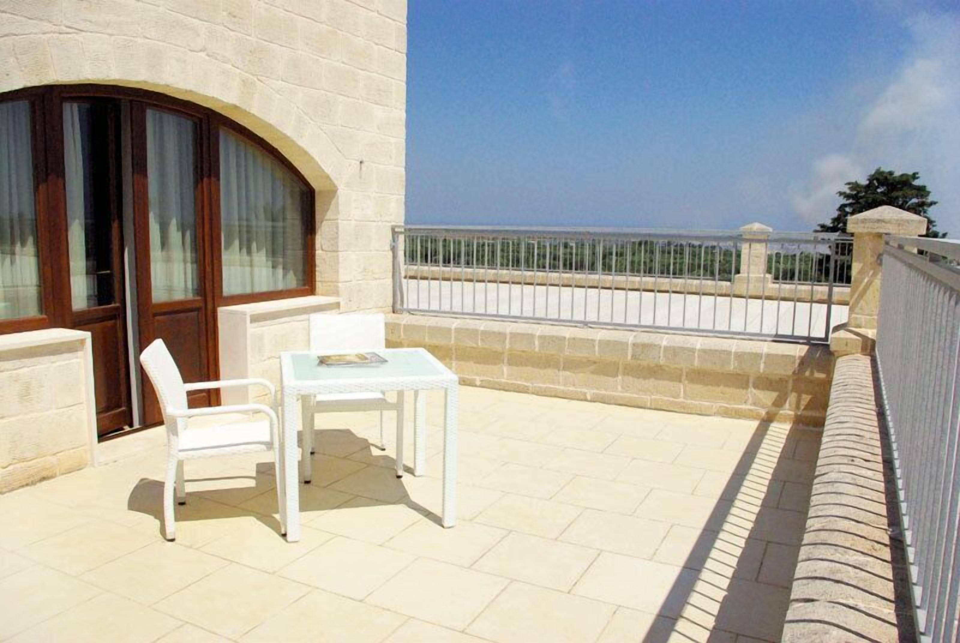 deluxe double or twin room, terrace, sea view | view from room