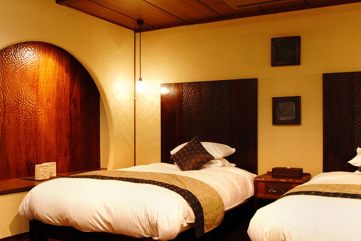 Suite traditionnelle (Tatami Area, Open-Air Bath/Terrace) | Coffre-fort, bureau, accès au Wi-Fi (inclus)