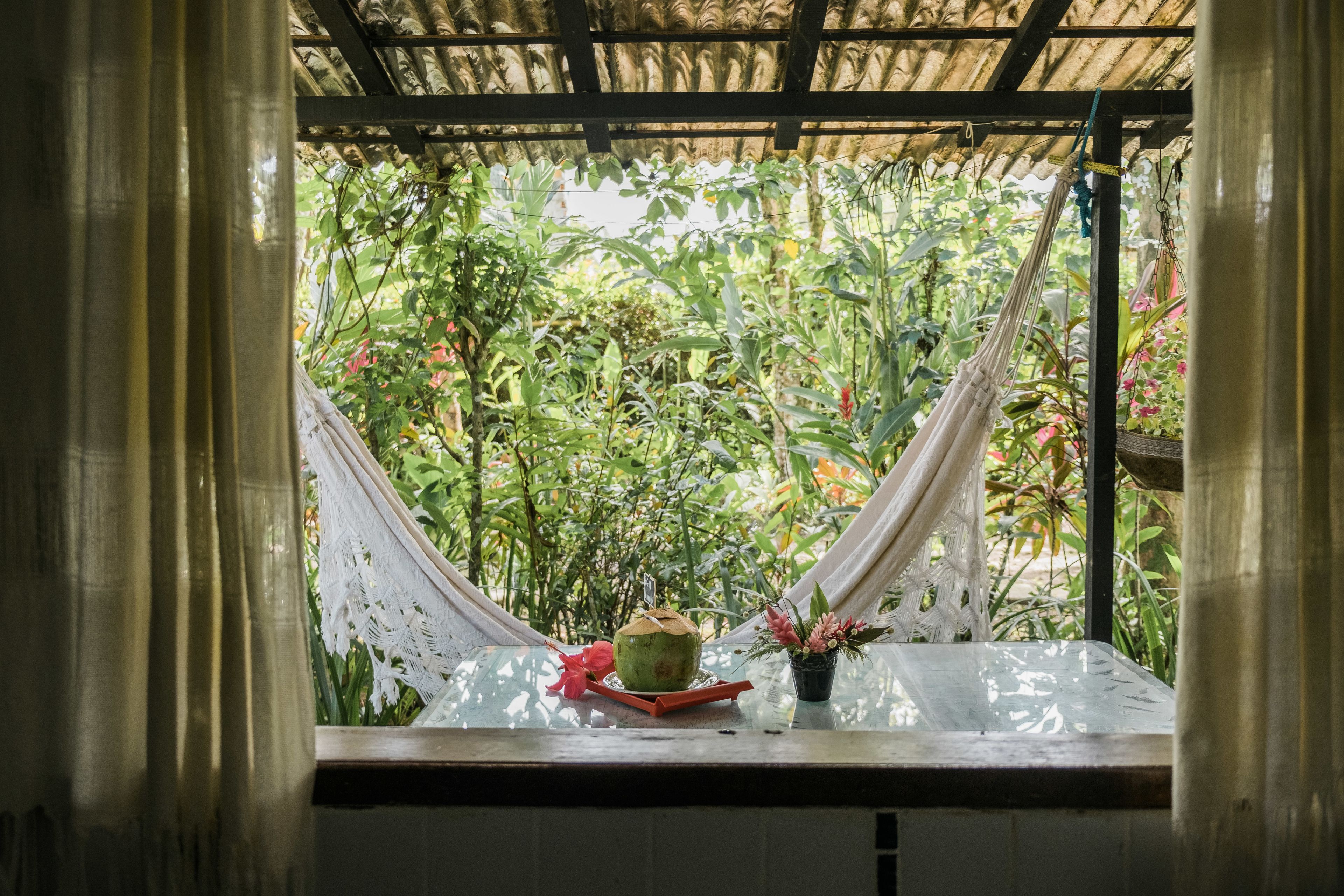 romantic chalet, kitchen, garden area (2/3/4 people) | garden view