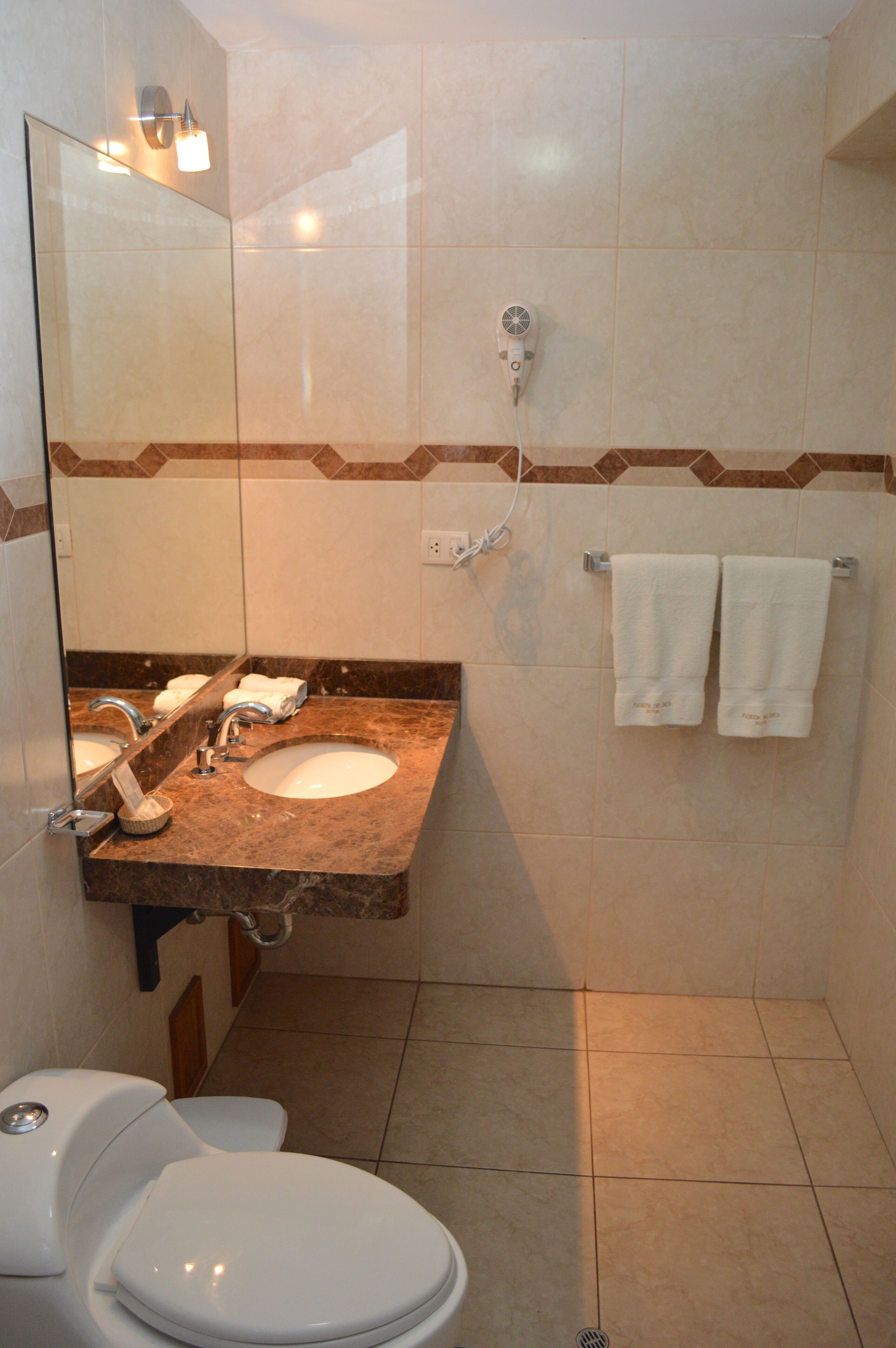 comfort room | bathroom | shower, free toiletries, hair dryer, towels