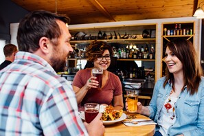 Breakfast, lunch and dinner served