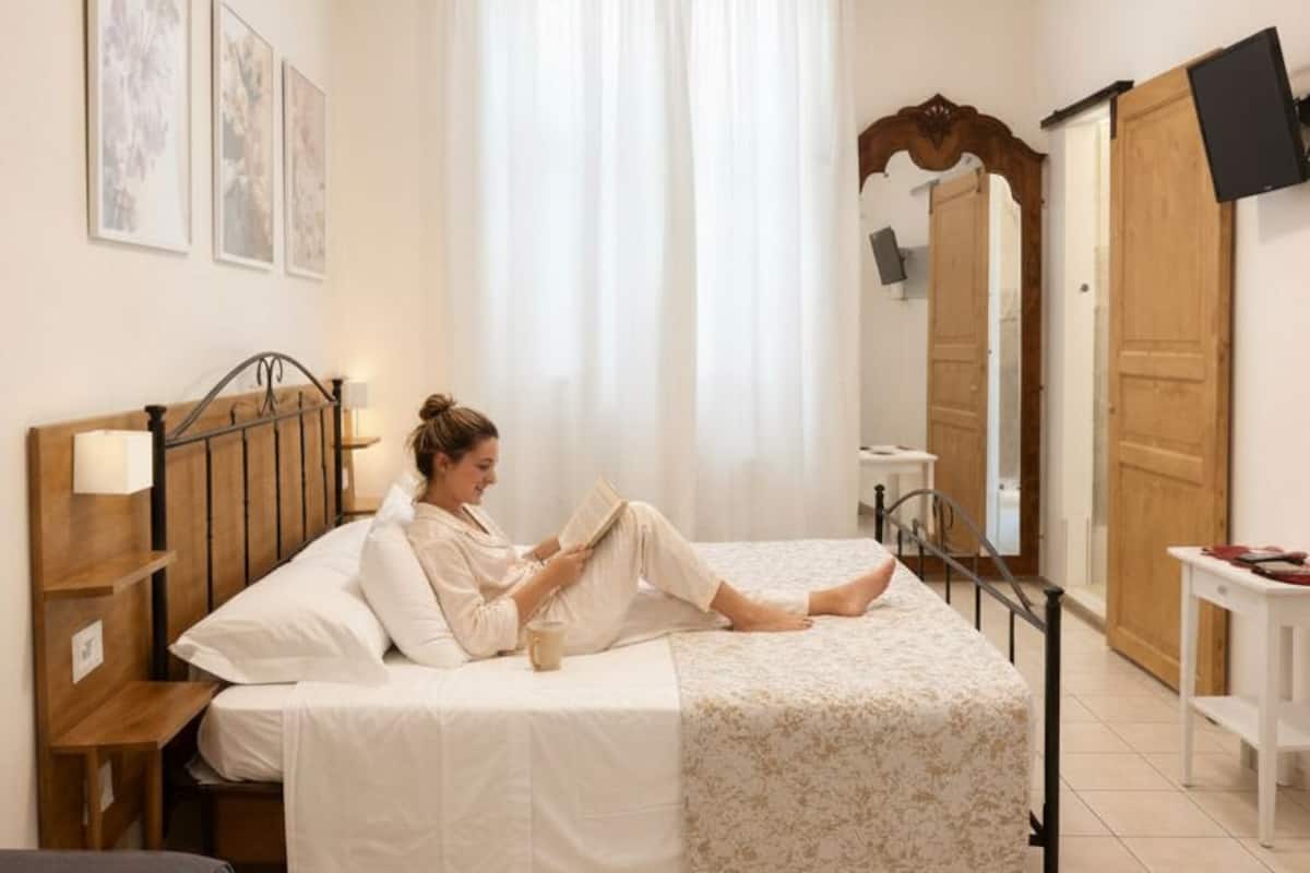 Down comforters, individually decorated, individually furnished