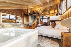 Suite monolocale Romantica, caminetto (sauna) | Minibar, tende oscuranti, insonorizzazione, Wi-Fi gratuito