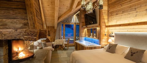 Deluxe-Studiosuite, Kamin (sauna) | 1 Schlafzimmer, Minibar, Verdunkelungsvorhänge, schallisolierte Zimmer