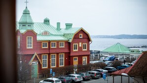 Dobbeltrom, havutsikt | Utsikt mot strand/hav