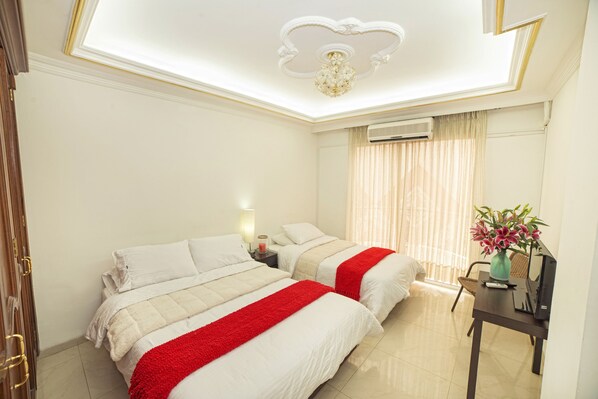 Double Room | Premium bedding, down duvets, in-room safe, desk