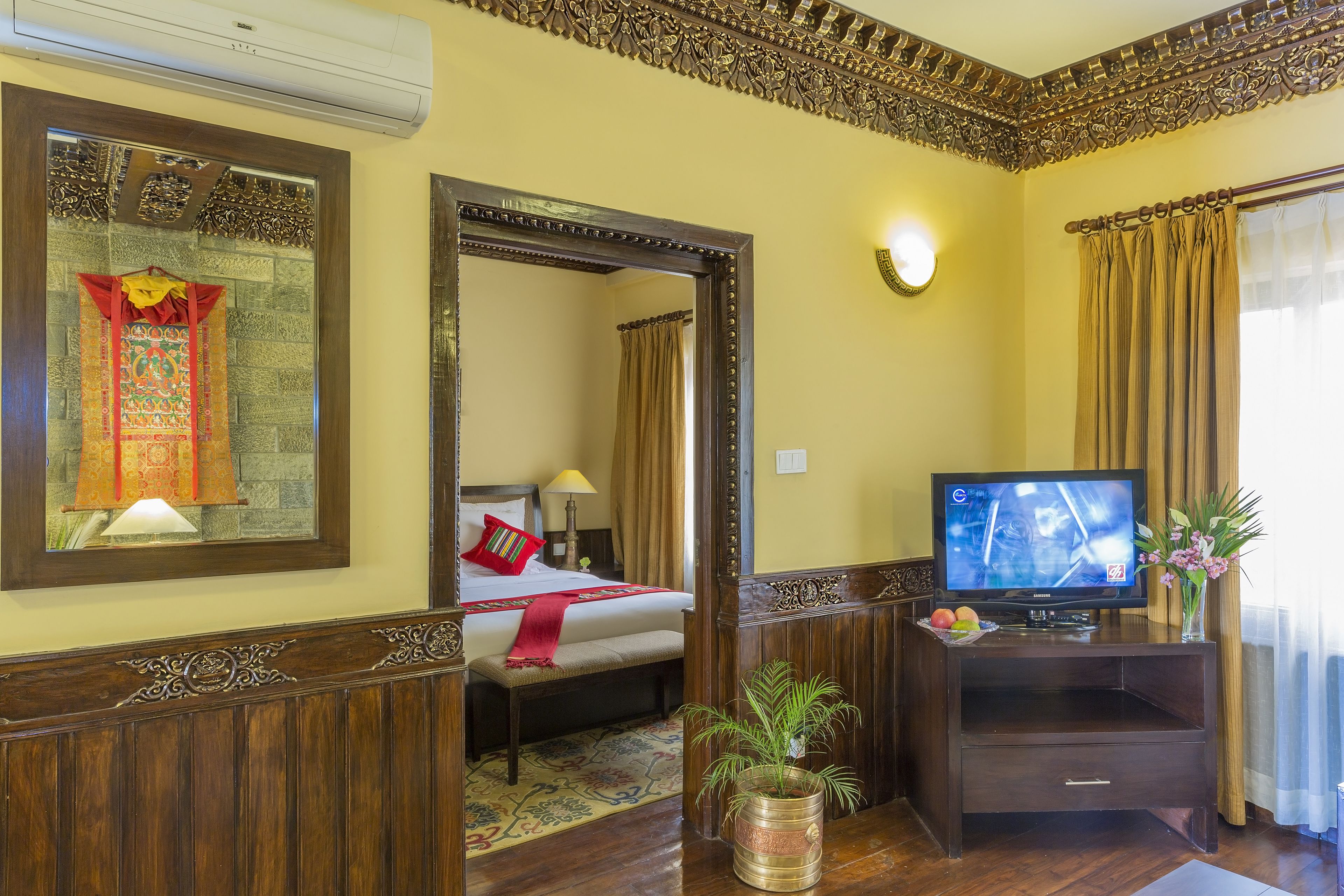 tibetan executive suites | premium bedding, select comfort beds, minibar, in-room safe