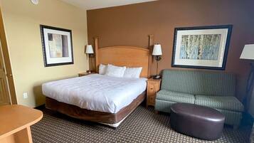 Desk, blackout drapes, iron/ironing board, rollaway beds