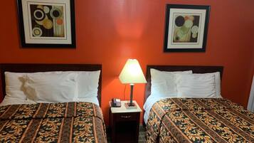 Double Room, 2 Double Beds, Non Smoking | In-room safe, free WiFi, bed sheets