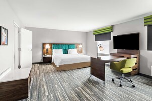 Estúdio, 1 cama King, acessível, para não fumantes | Individualmente decorados, individualmente mobiliados, escrivaninha