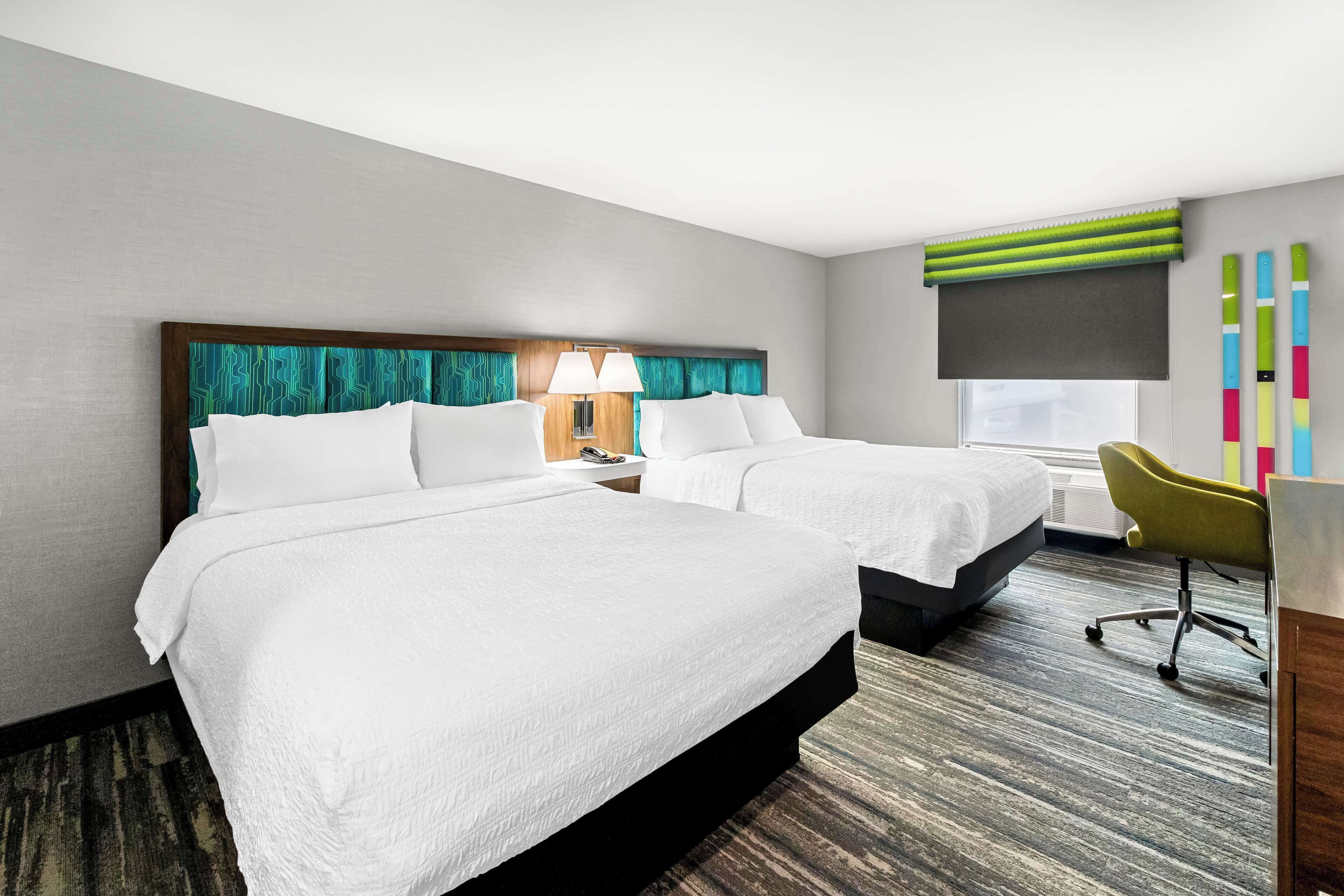 room, 2 queen beds, non smoking | individually decorated, individually furnished, desk, blackout curtains