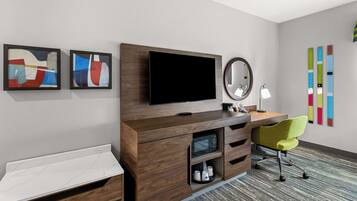 Room, 1 King Bed with Sofa bed, Accessible, Microwave | Desk, blackout drapes, soundproofing, iron/ironing board