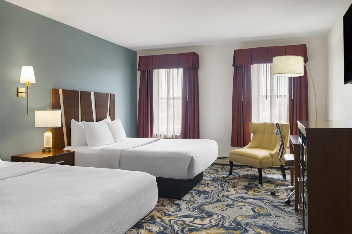 Standard Room, 2 Queen Beds, Refrigerator & Microwave, City View