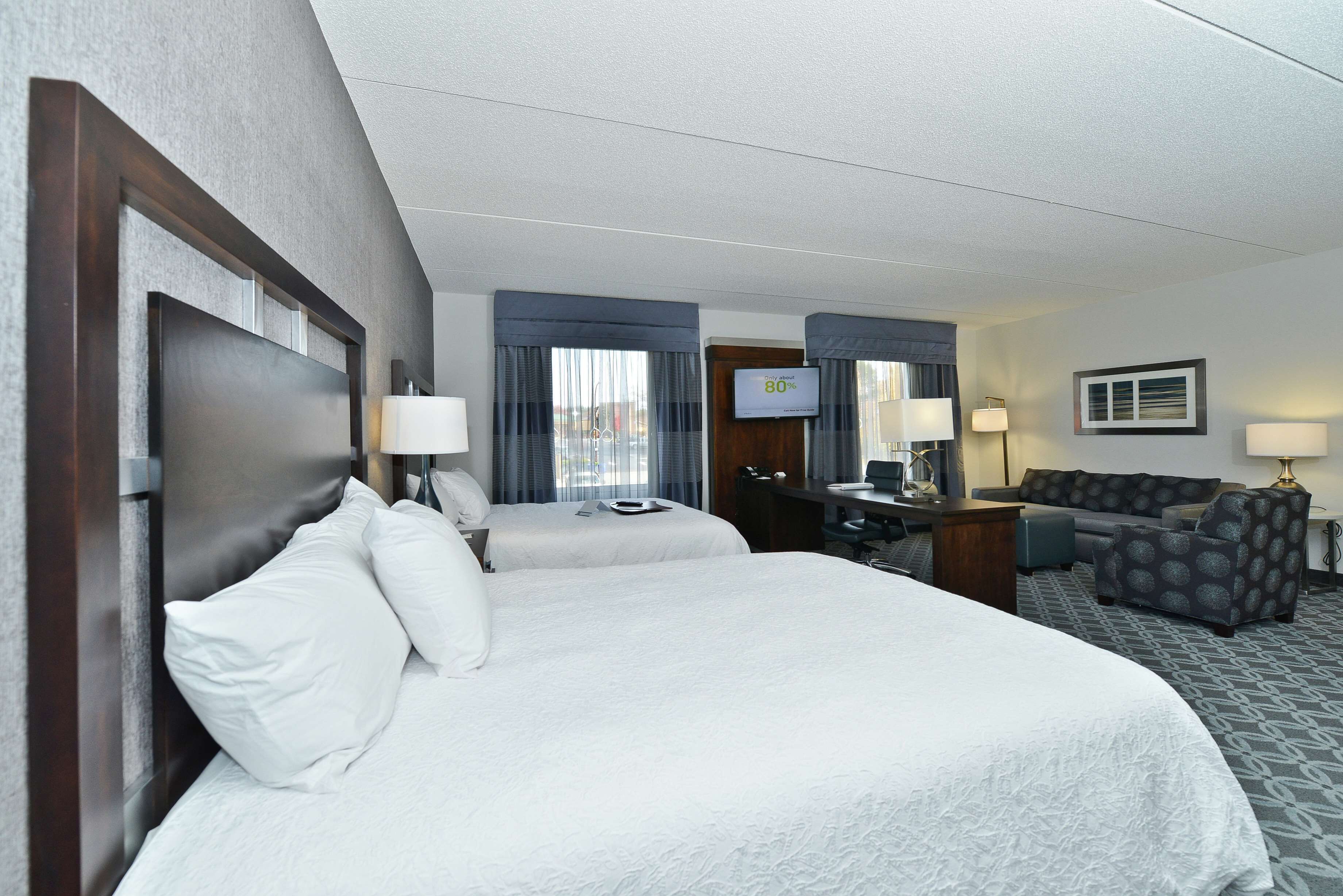 suite, 2 queen beds, non smoking | down duvets, pillow-top beds, in-room safe, laptop workspace