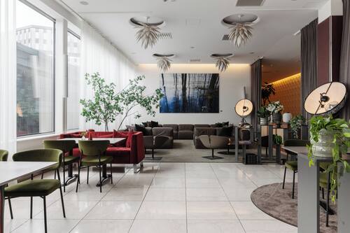 Lobby sitting area