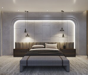 Grand Suite | Premium bedding, minibar, in-room safe, desk - Donatello Boutique Hotel (Almaty)