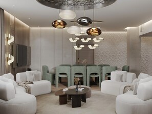 Presidential Suite | Premium bedding, minibar, in-room safe, desk - Donatello Boutique Hotel (Almaty)