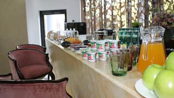 Daily continental breakfast (KZT 4000.00 per person)