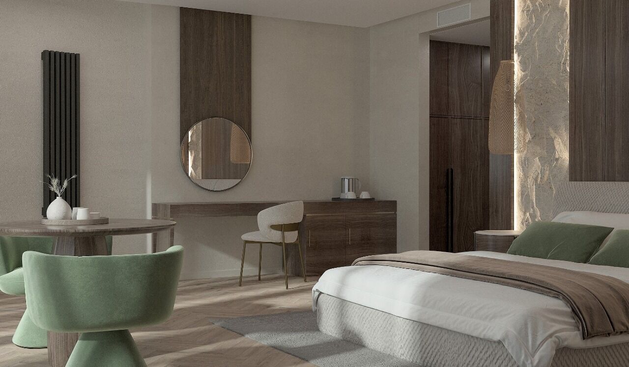 Suite ejecutiva | Ropa de cama de alta calidad, minibar, caja fuerte y escritorio