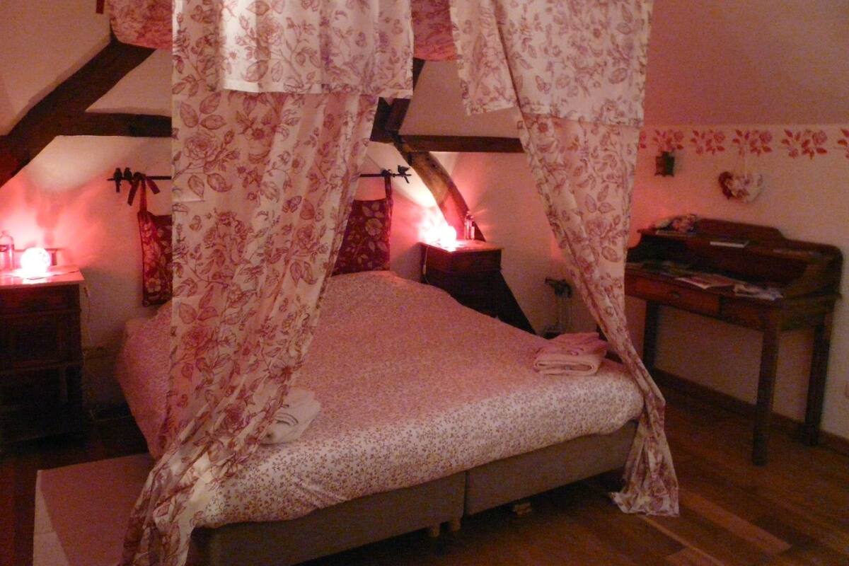 Suite Confort, salle de bains privée, vue jardin (Les Fleurteuses)
