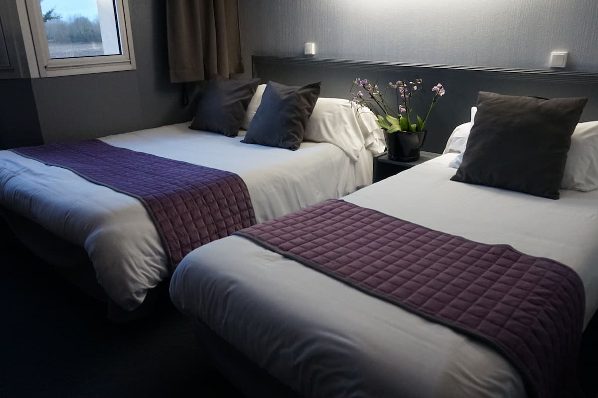 Comfort Triple Room | Premium bedding, desk, blackout drapes, iron/ironing board