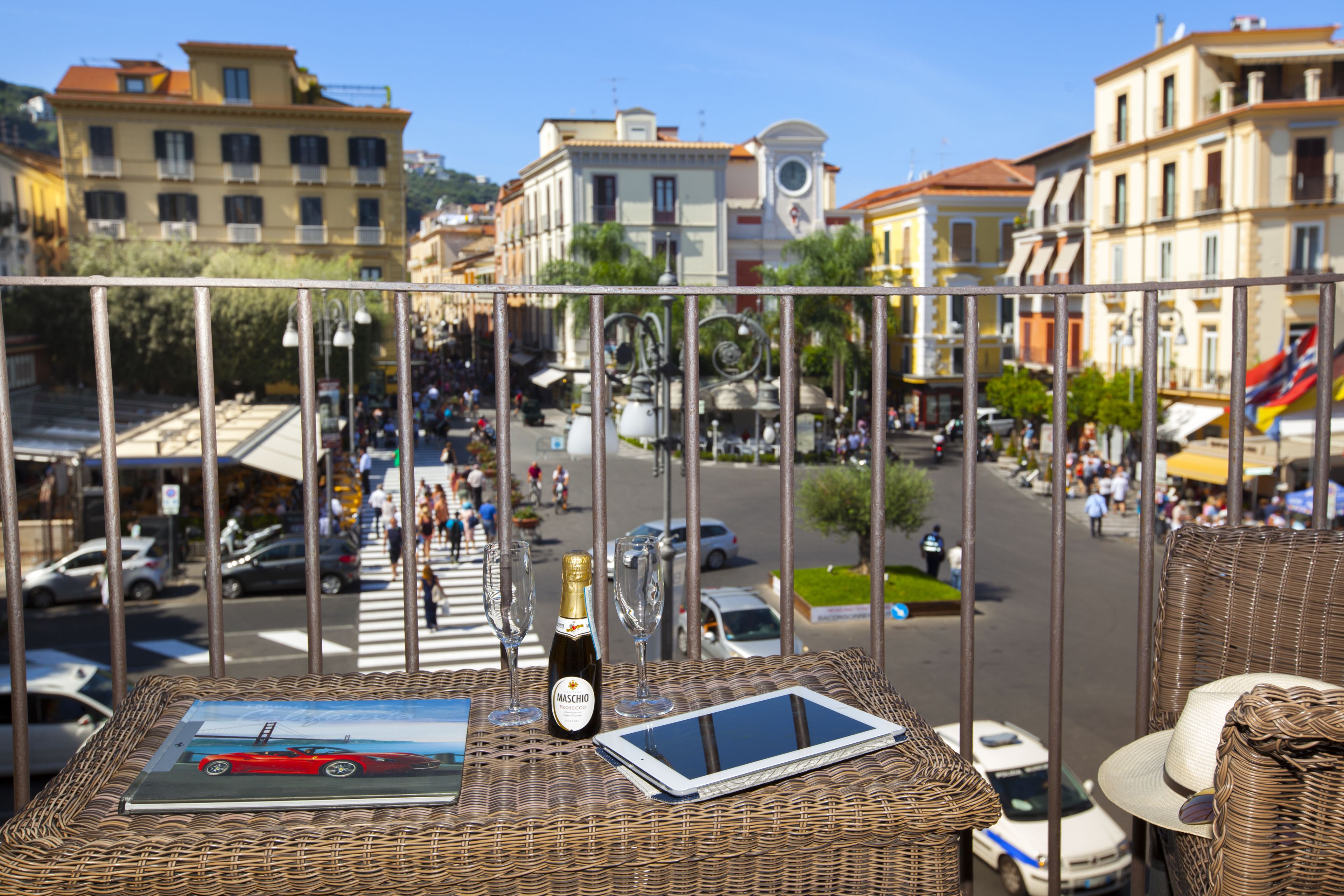 Vue sur la ville depuis l’hébergement