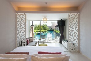 Junior Suite, Pool Access | Minibar, in-room safe, individually furnished, desk - The Sands Khao Lak by Katathani (Takua Pa)