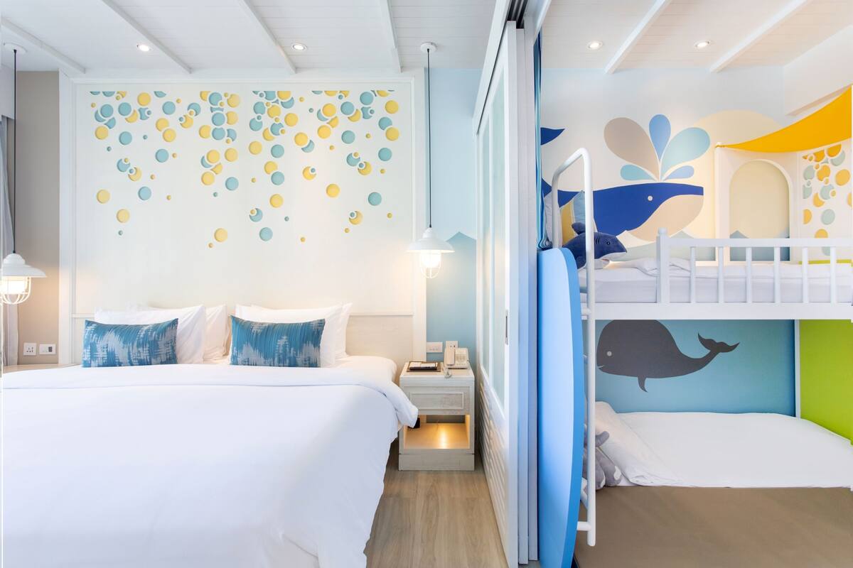 Family Slide | Minibar, in-room safe, desk, iron/ironing board (on request)