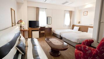 Desk, iron/ironing board, free WiFi, bed sheets