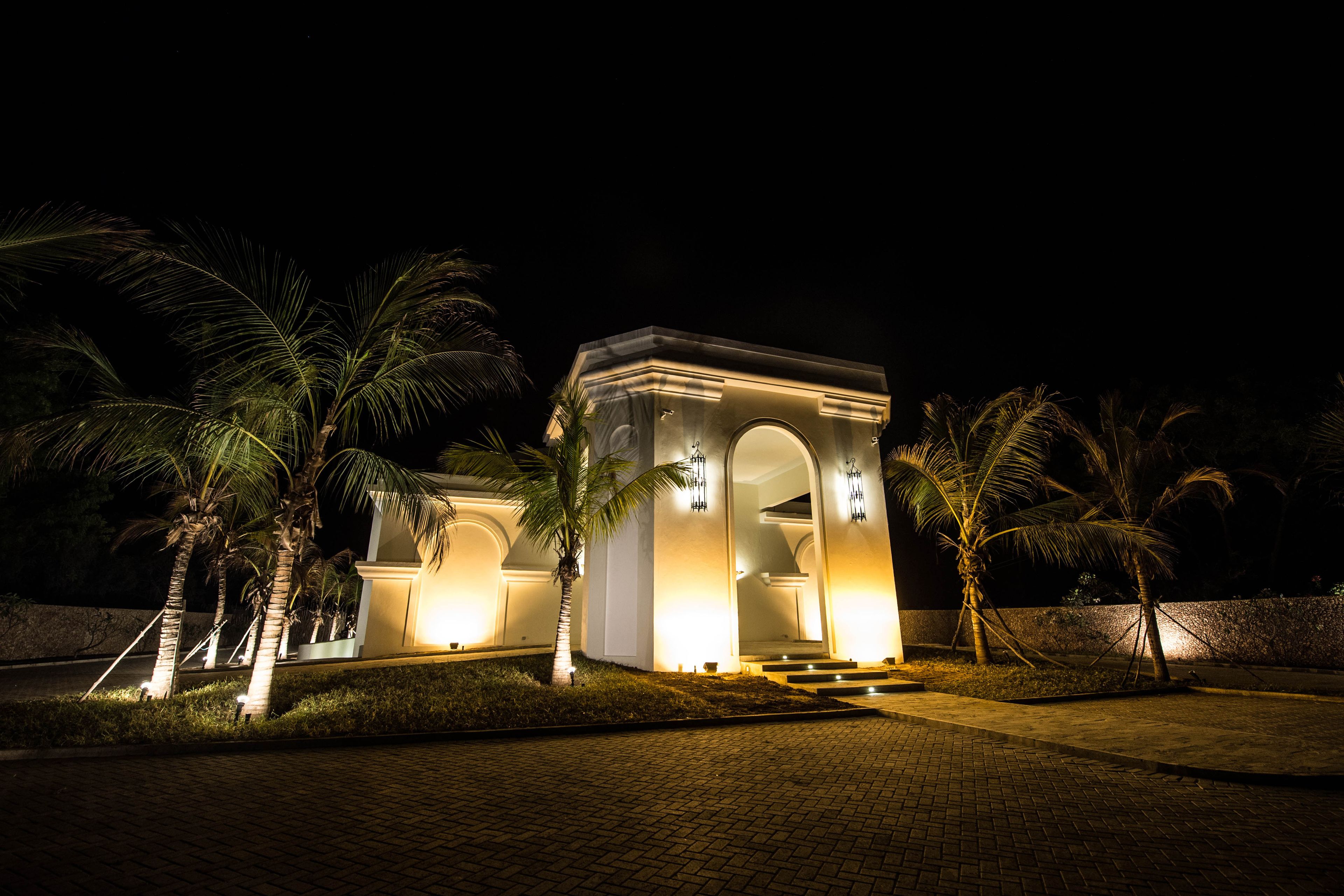 front of property – evening/night