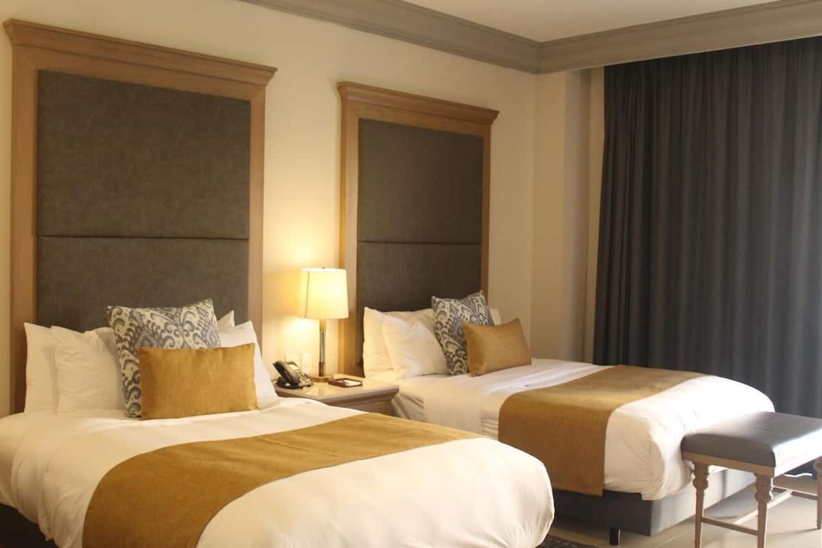 Basic Room, 2 Double Beds | Premium bedding, minibar, in-room safe, individually decorated