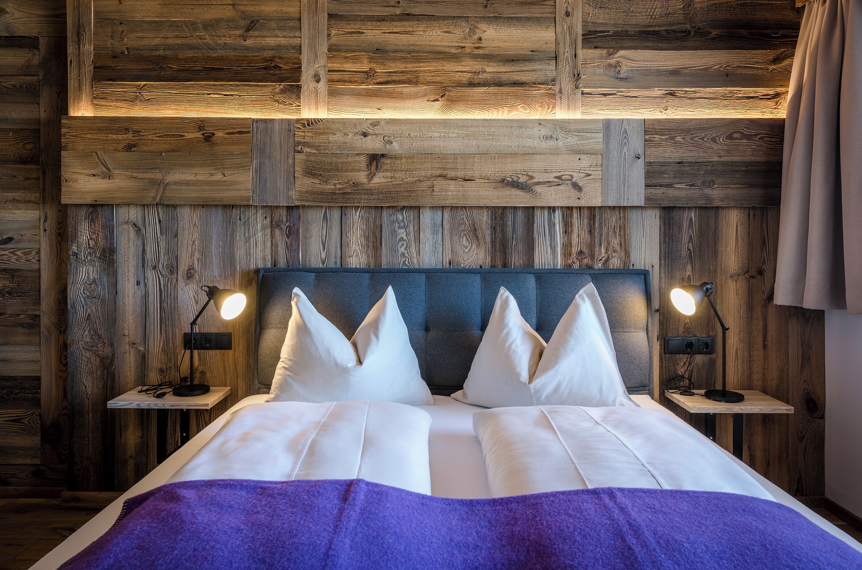 Hypo-allergenic bedding, in-room safe, individually decorated