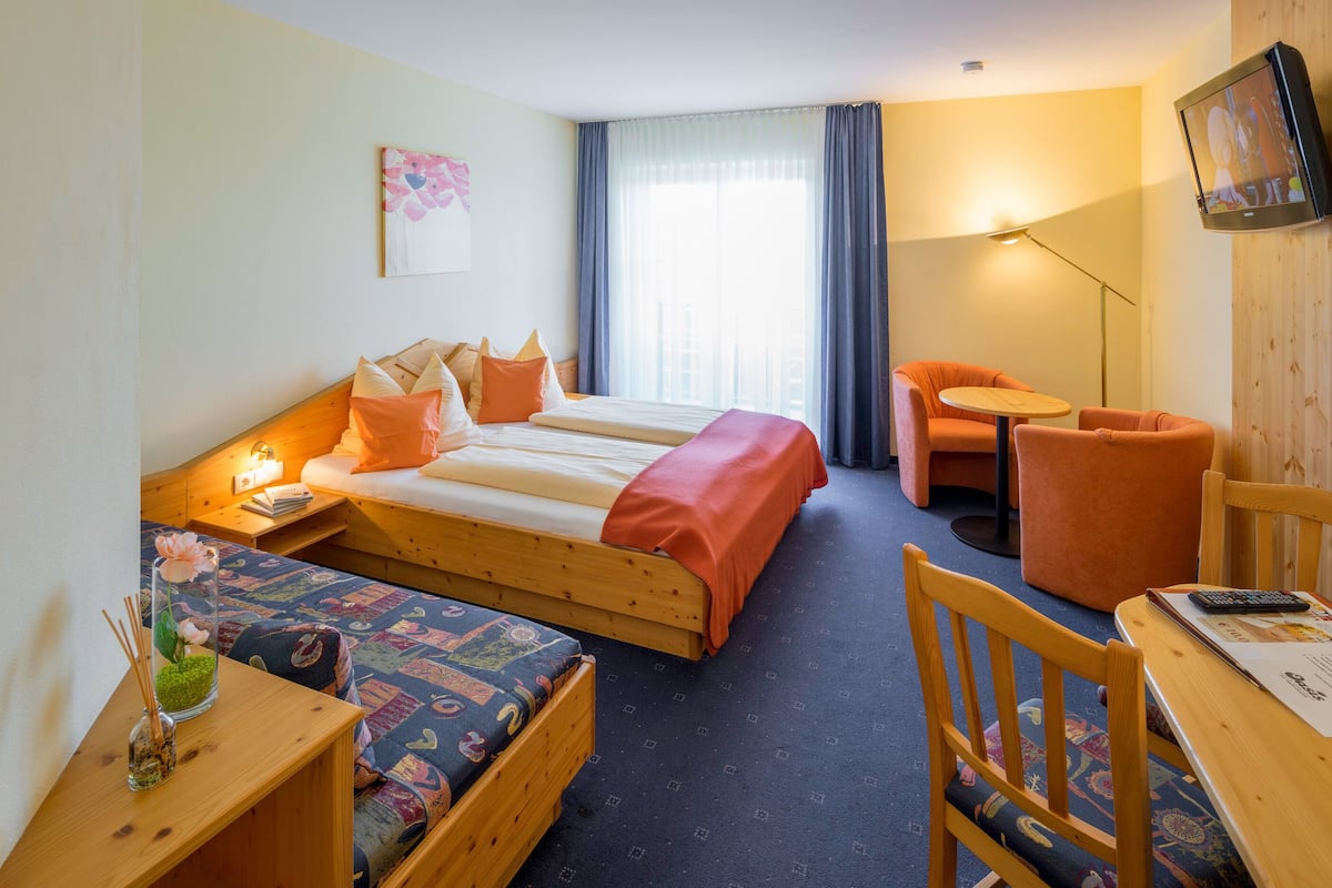 single room | in-room safe, desk, blackout curtains, rollaway beds