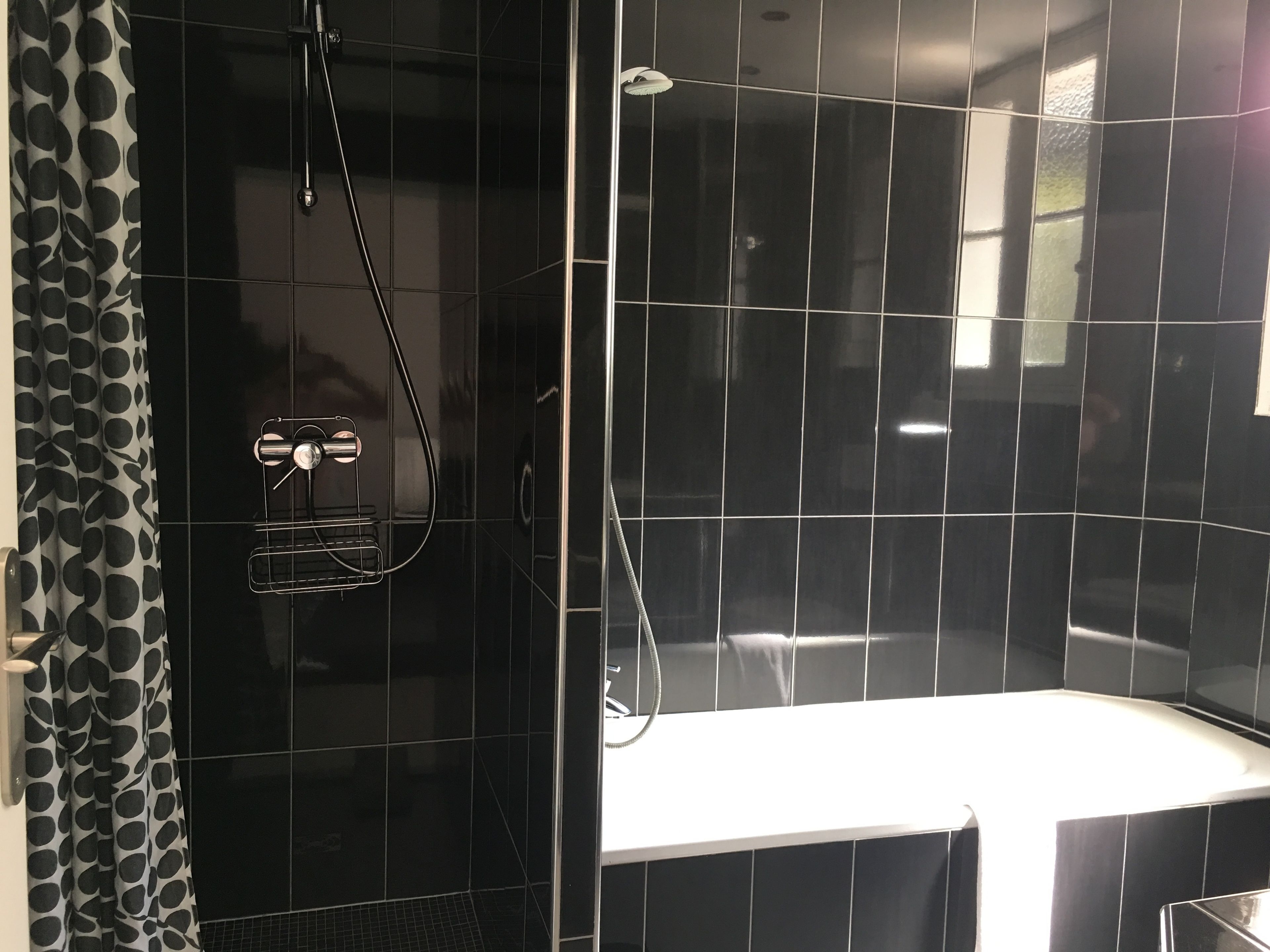 free toiletries, hair dryer, towels