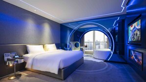 Deluxe King Room (Digital Style Room) | Premium bedding, pillowtop beds, minibar, in-room safe - Modern Classic Hotel (Shenzhen)