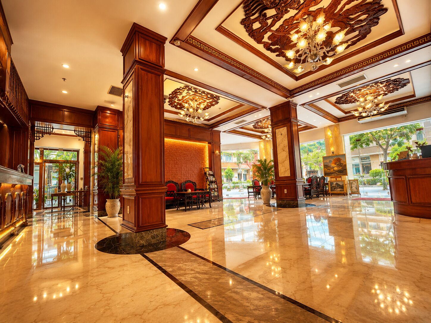 Interior entrance