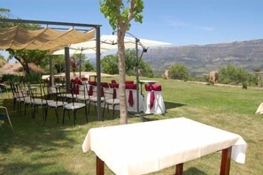 Espace banquet en plein air