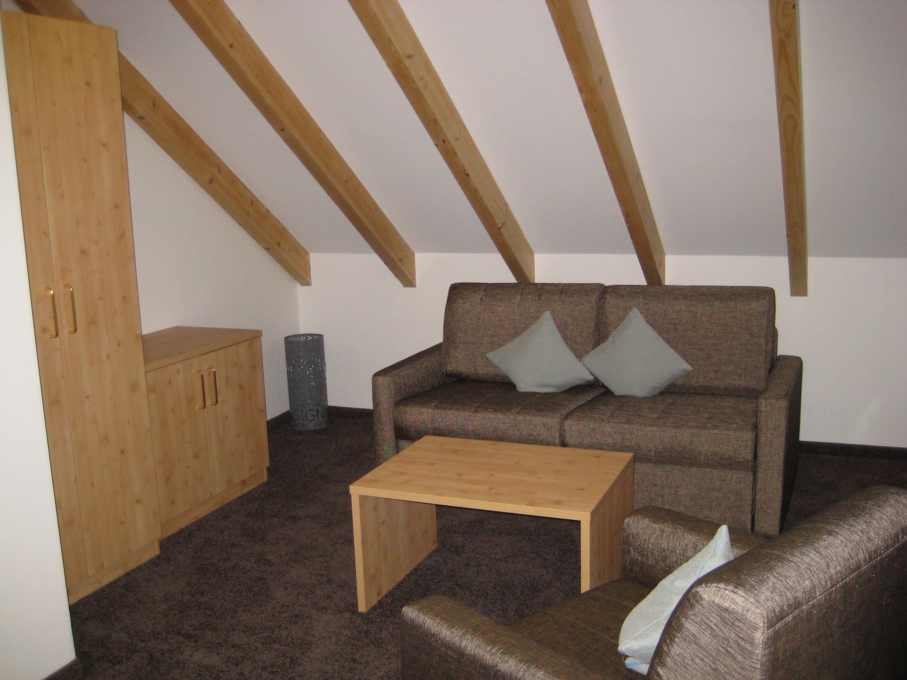 quadruple room, 1 bedroom, mountain view | living area | tv