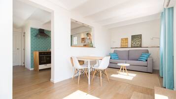 Comfort Apartment, 2 Bedrooms, City View | Living area | 32-inch flat-screen TV with digital channels, TV