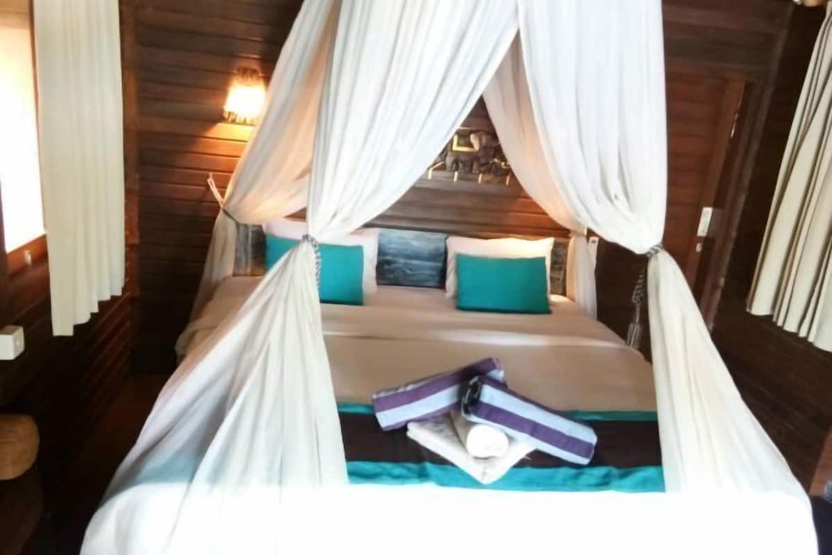 1 dormitorio, colchones con acolchado adicional, caja fuerte
