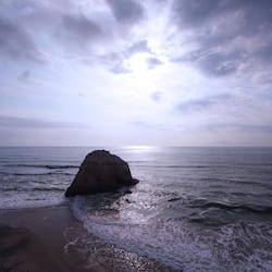On the beach